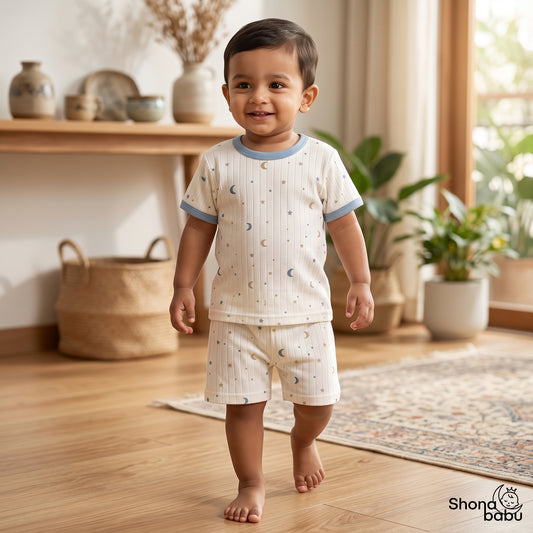 Soft Bloom Duo — 2 Set Baby Top & Bottom Set