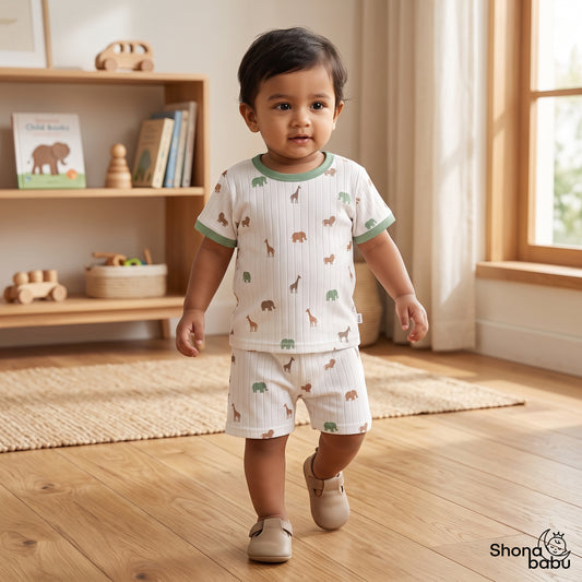 Little Adventure Duo — Baby Top & Bottom Set