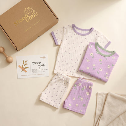 Floral Garden Duo — Baby Top & Bottom Set