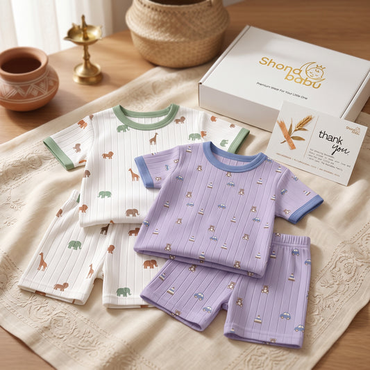 Little Adventure Duo — Baby Top & Bottom Set