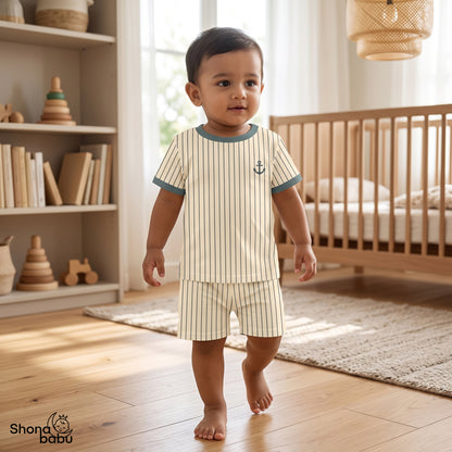Little Explorer Trio — Baby Top & Bottom Set