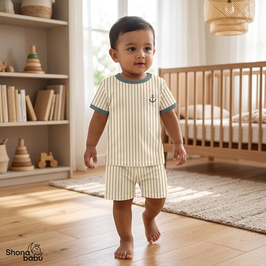 Little Explorer Trio — Baby Top & Bottom Set