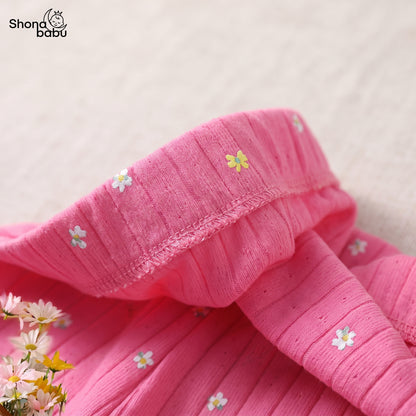 Tiny Bloom Hot Pink Baby Top & Bottom Set