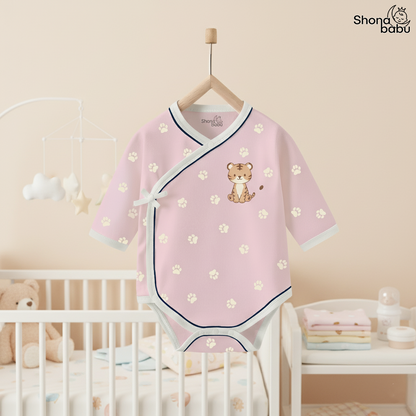 Sweetest Baby Collection : Organic Cotton Kimono Baby Romper (Keeper) (Set of 3)
