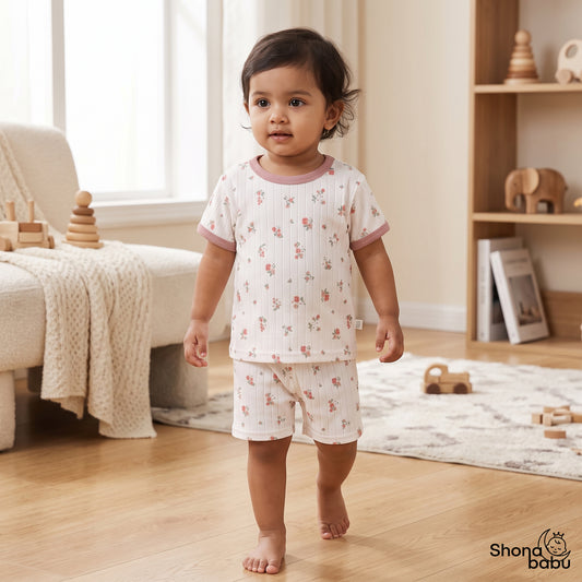Floral Dream Trio — Baby Top & Bottom Set