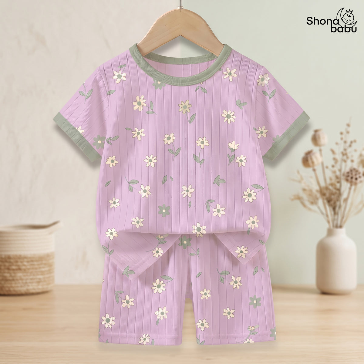 Little Meadow Wildflower Baby Top & Bottom Set