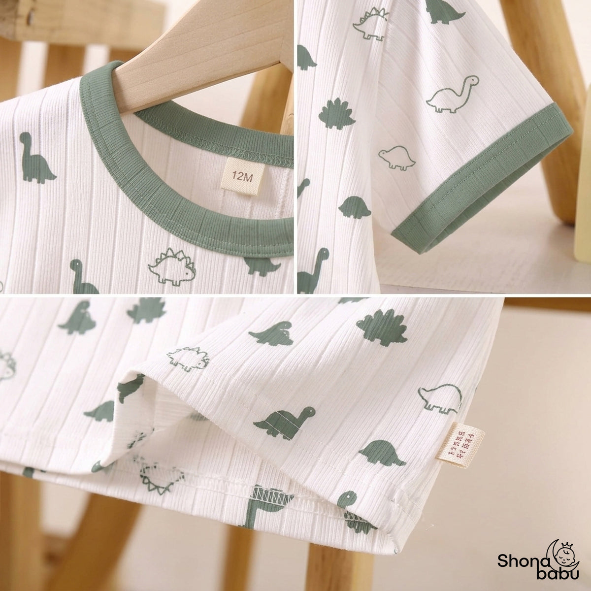 Little Explorer Trio — Baby Top & Bottom Set
