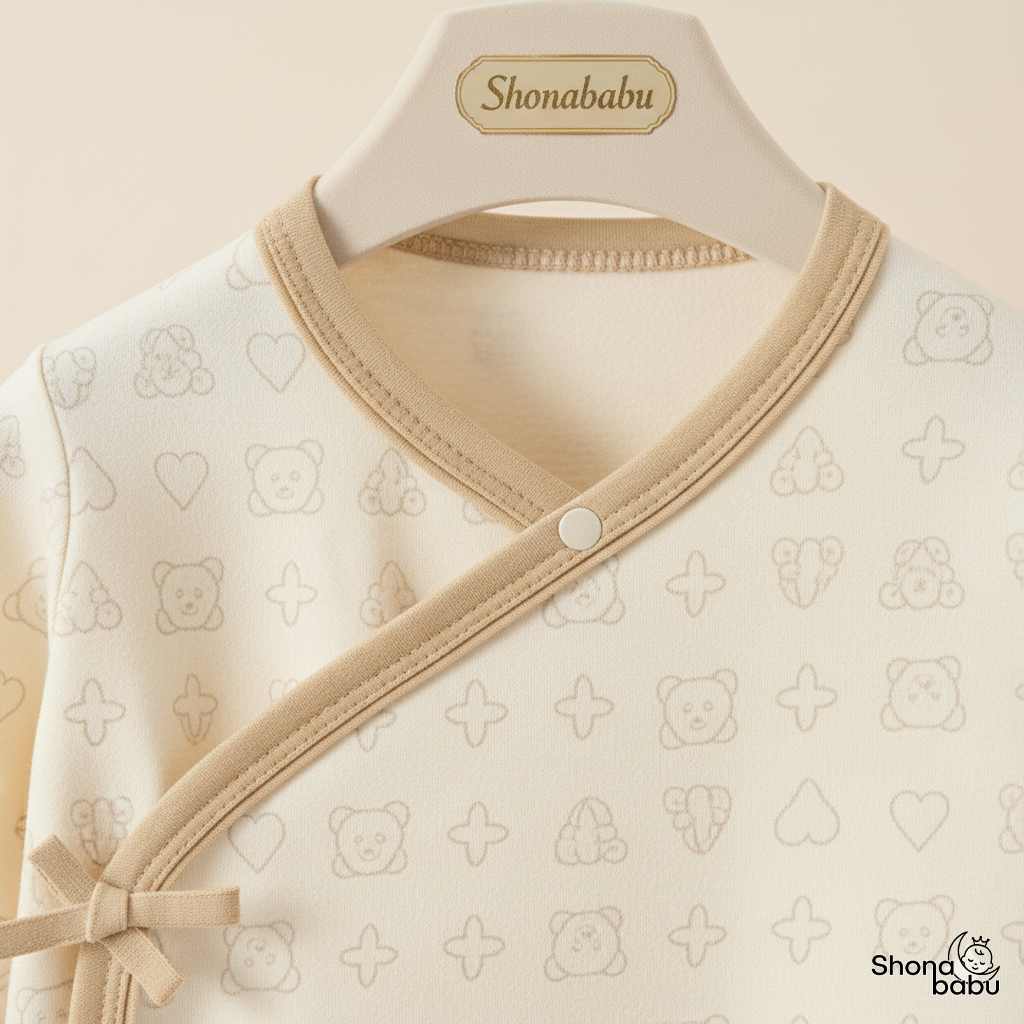 The Essential Premium Trio : Organic Cotton Kimono Baby Romper (Keeper) (Set of 3)