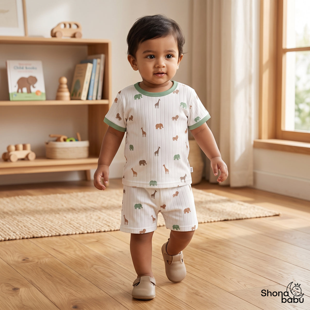 Little Explorer Trio — Baby Top & Bottom Set