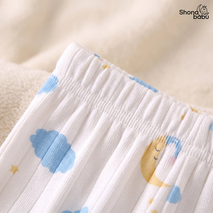 Little Dream Clouds & Moon Baby Top & Bottom Set