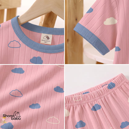 Rainbow Cloud Dream Baby Top & Bottom Set
