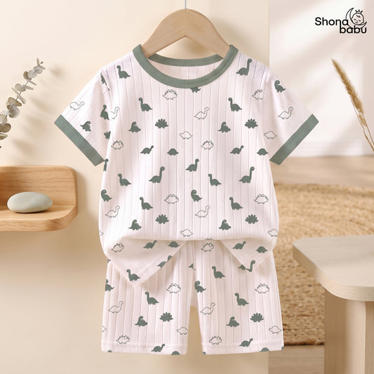 Tiny Dino Friends Baby Top & Bottom Set