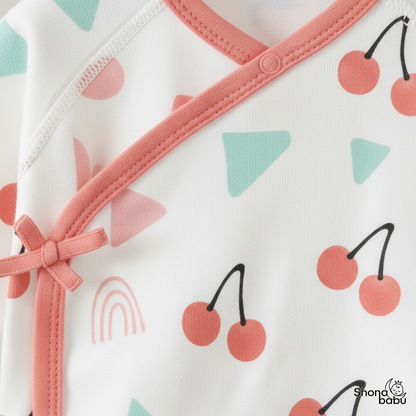 The Chic Gifting Package : Organic Cotton Premium Kimono Baby Romper (Keeper) (Set of 3)