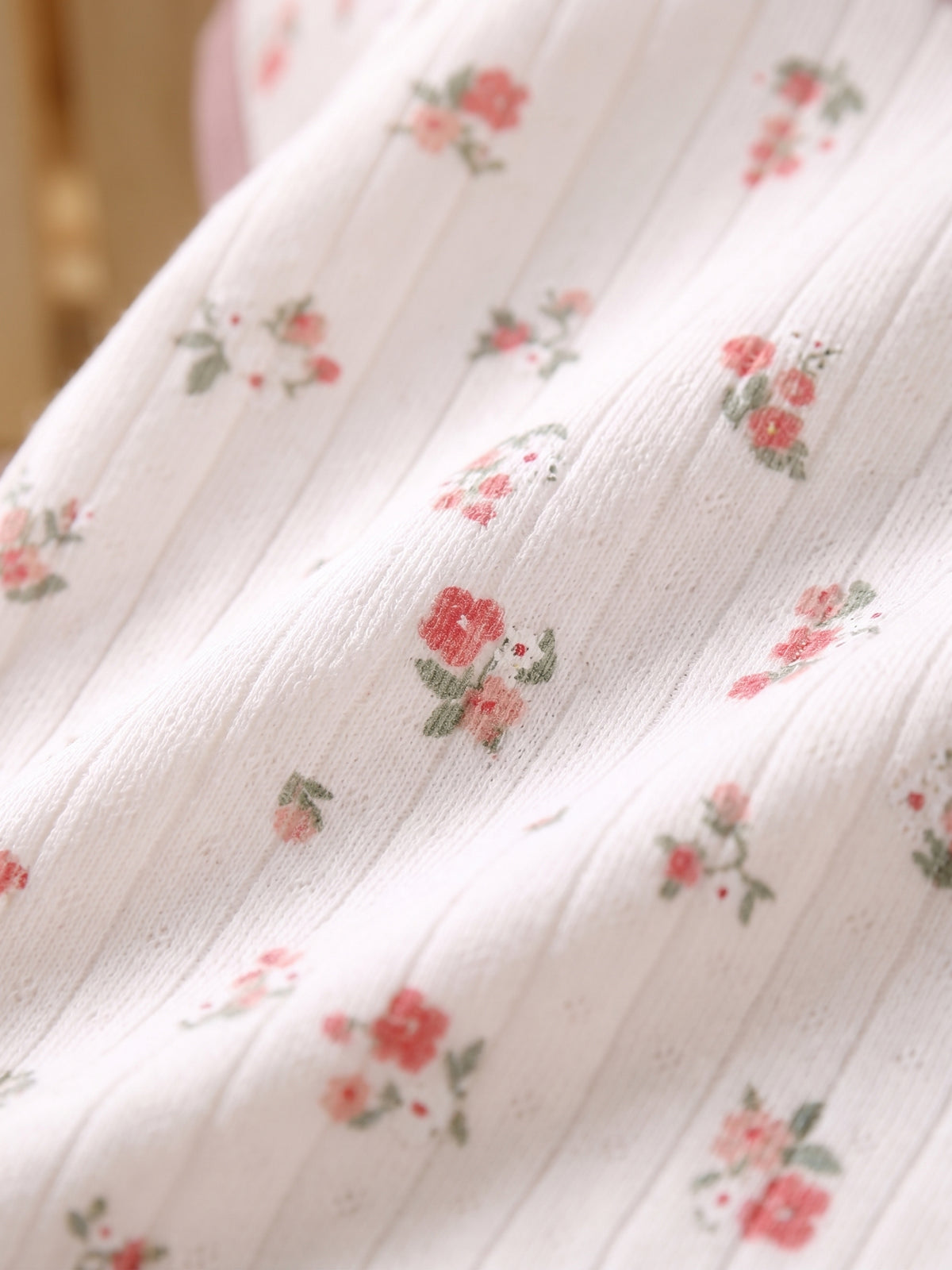 Tiny Floral Garden Baby Top & Bottom Set