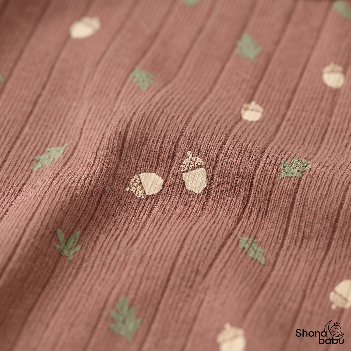 Little Woodland Acorn Baby Top & Bottom Set
