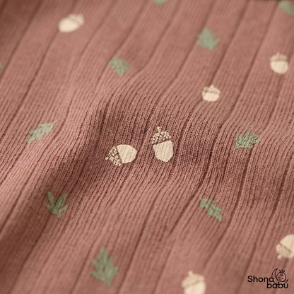 Little Woodland Acorn Baby Top & Bottom Set