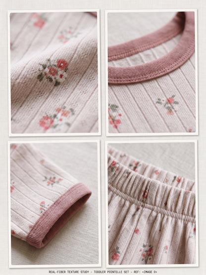Tiny Floral Garden Baby Top & Bottom Set