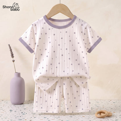 Soft Floral Bloom Baby Top & Bottom Set