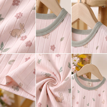 Bunny Garden Baby Top & Bottom Set