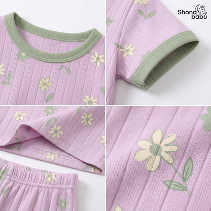 Little Meadow Wildflower Baby Top & Bottom Set