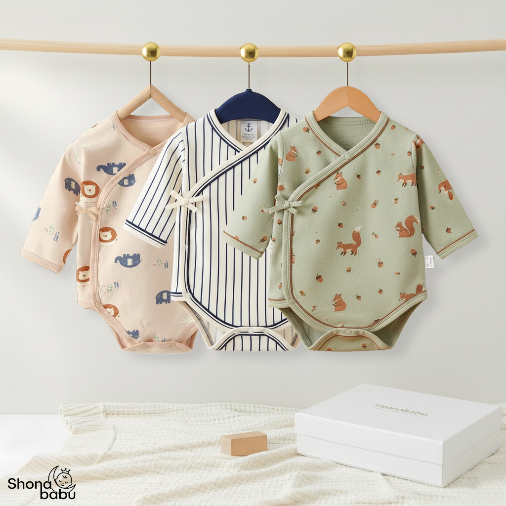 Premium organic cotton baby romper keeper for newborns in Bangladesh