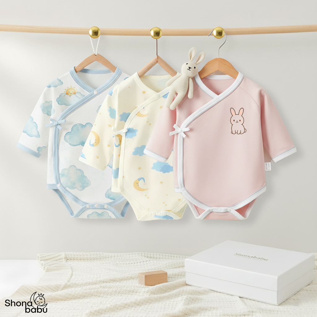 Premium organic cotton baby romper keeper for newborns in Bangladesh