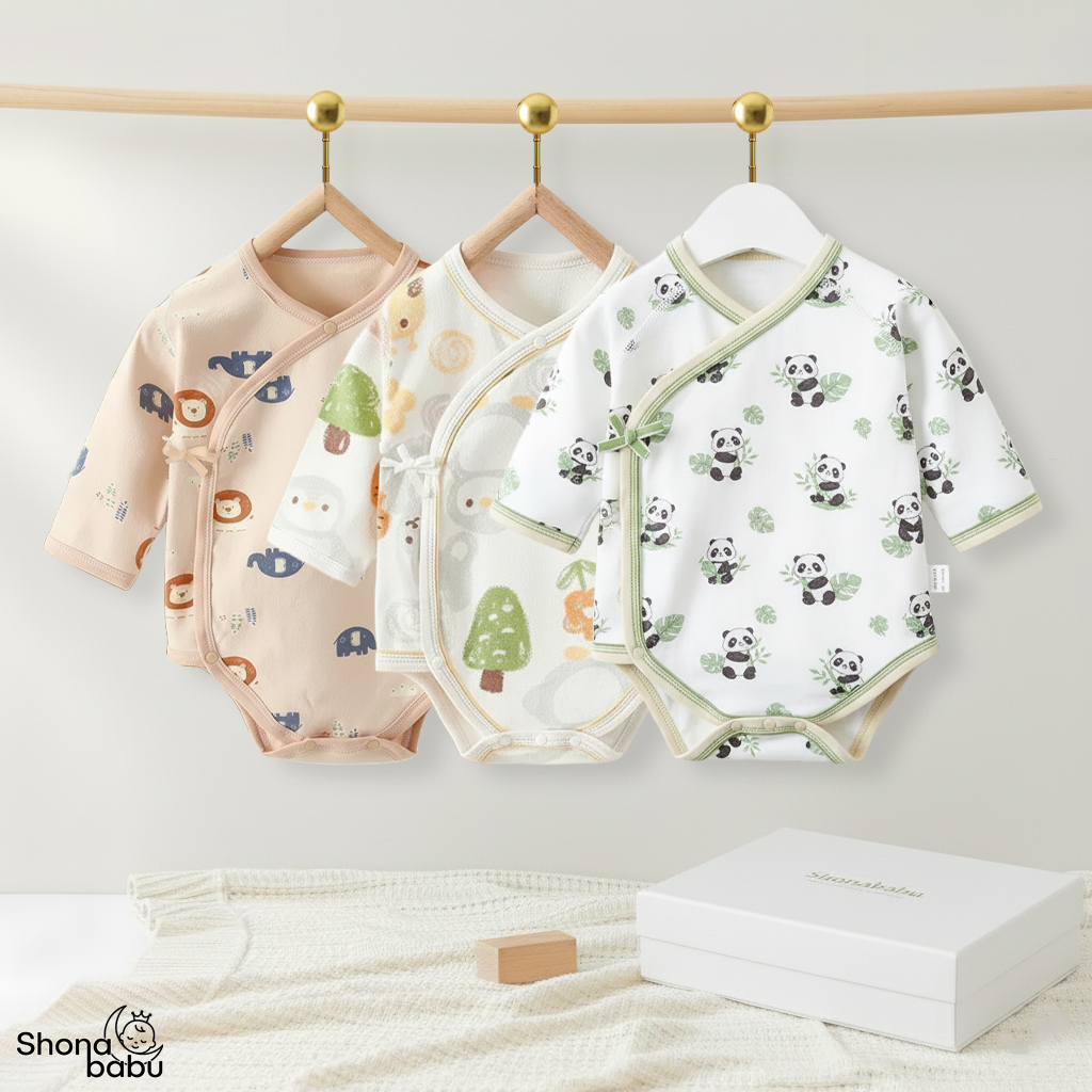 Premium organic cotton baby romper keeper for newborns in Bangladesh