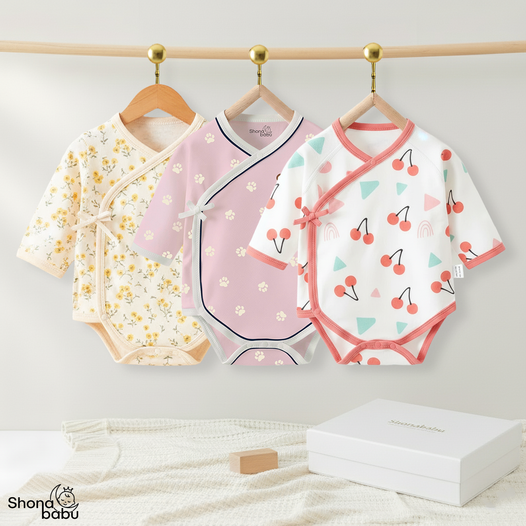 Premium organic cotton baby romper keeper for newborns in Bangladesh