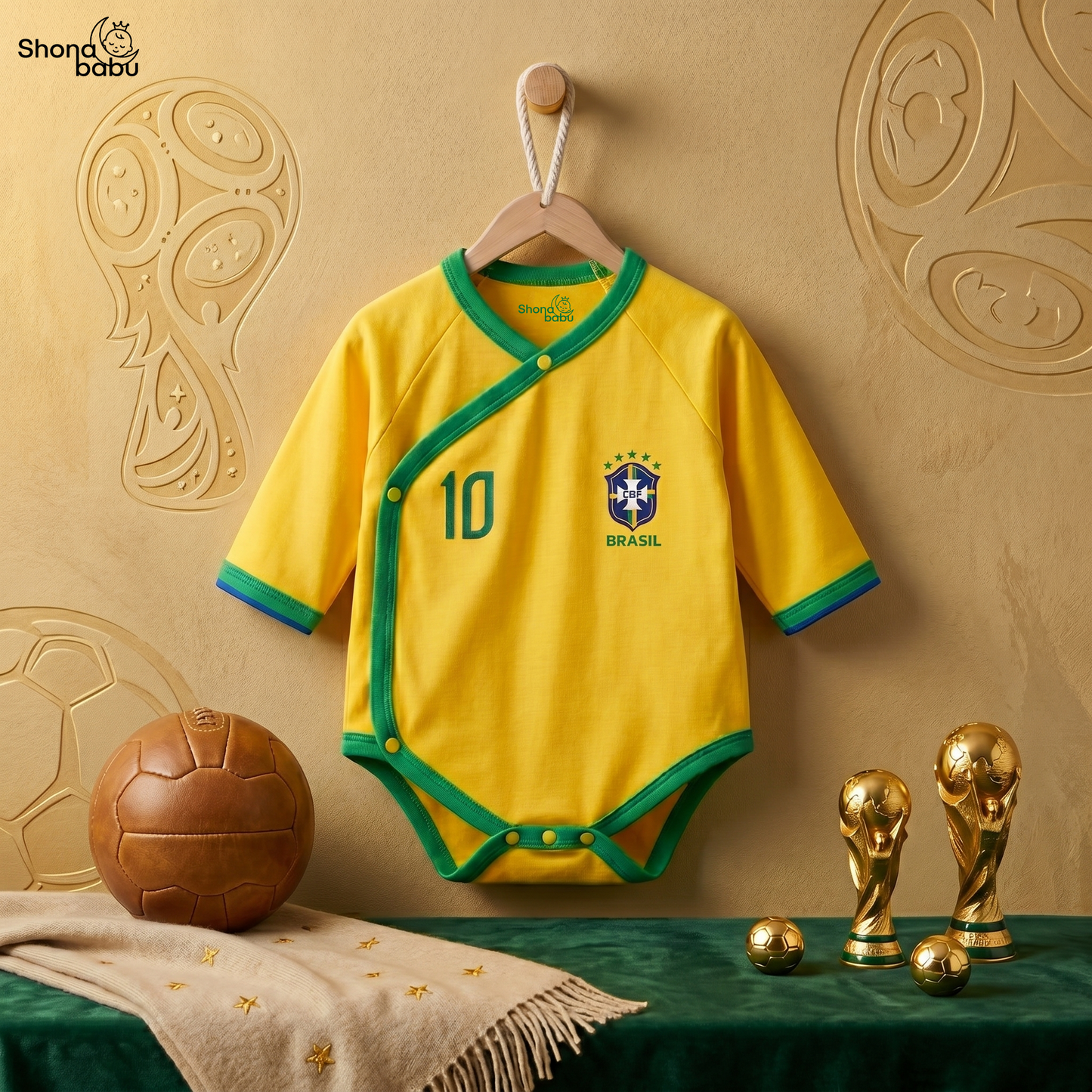 Brazil Premium Baby Kimono Bodysuit