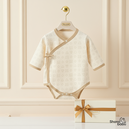 The Chic Gifting Package : Organic Cotton Premium Kimono Baby Romper (Keeper) (Set of 3)