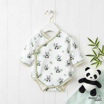The Baby Zoo Adventure : Organic Cotton Unisex Kimono Baby Romper (Keeper) (Set of 3)